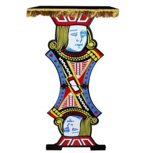 Zaubertisch mit Spielkartenmotiv Magician Folding Table Card Print