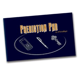 Prediction Pad Vorhersage Buch Hand in Buch ergreift gewählten Gegenstand