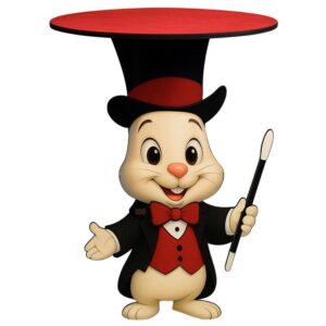 Rabbit Table by Tora Magic Hase Zaubertisch