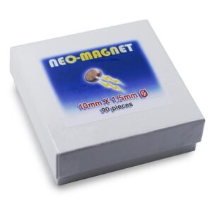 Set 90 Magnete 10 x 1,5 mm ultrastarke Neodym Magnete