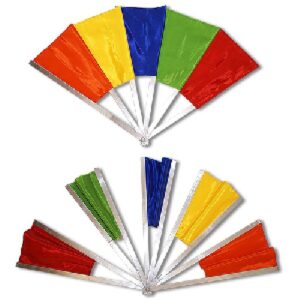Auseinanderfallender Fächer Break-away Fan Rainbow