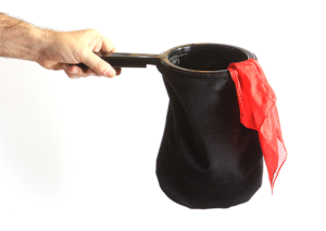 Chargierbeutel schwarz mit Doppelladung und Reißverschluss Change Bag Velvet REPEAT WITH ZIPPER