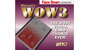 WOW 3 Face-DOWN (Gimmick and Online Instructions) by Katsuya Masuda Gimmick für Kartenplatztausch