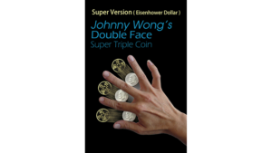 (Super Version) Double Face Super Triple Coin, Eisenhower Dollar Size by Johnny Wong Münzsatz + 2 DVDs
