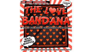LOVE BANDANA V2 by Lee Alex Magisches Bandana Punktetuch Herzen 60 x 60 cm