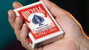 Bicycle Blur Red (Mandolin Back) by Mathieu Bich and Garrett Thomas Karten verschwimmen lassen Rot