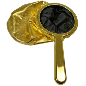 Changierbeutel, Change Bag, verchromter Griff (Gold) von Bazar de Magia